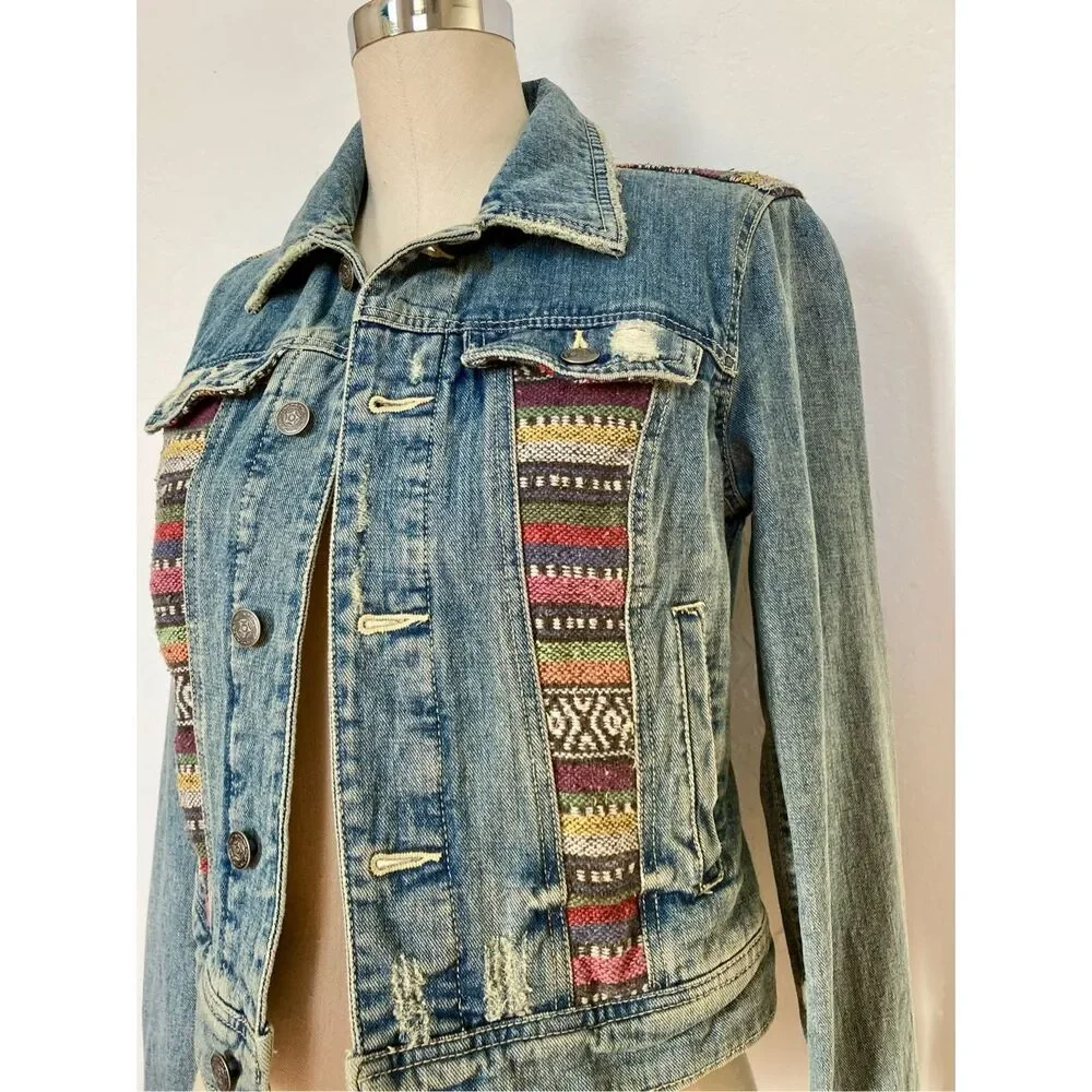 NEW Free People Women’s 0 Baja Denim Jacket - Picture 9 of 16